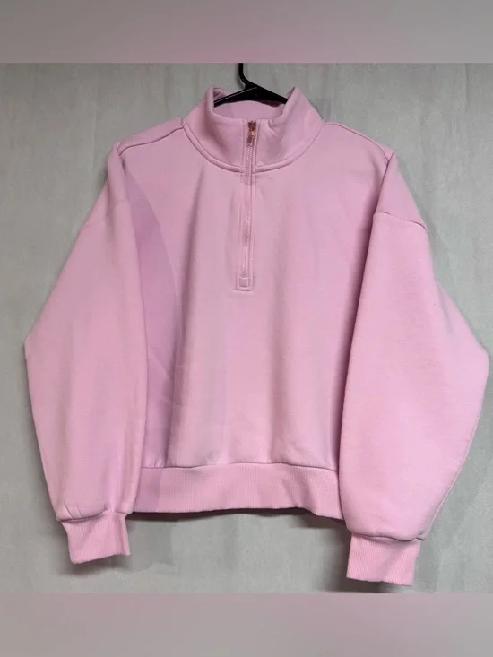 Mondetta Youth Pink Fleece Sweater 14/16 NWOT - Picture 2 of 4